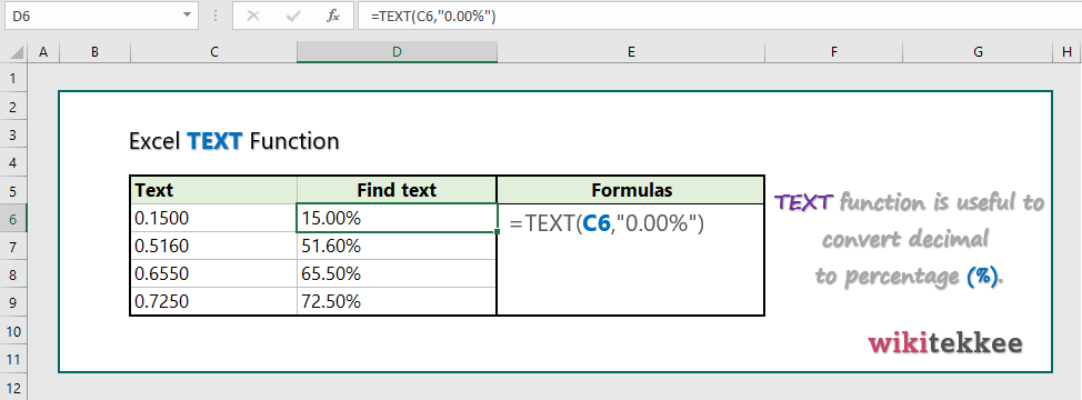 Excel Text Function Practical Examples Wikitekkee