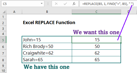 excel-replace-function-11-examples-wikitekkee