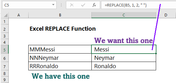 excel-replace-function-11-examples-wikitekkee