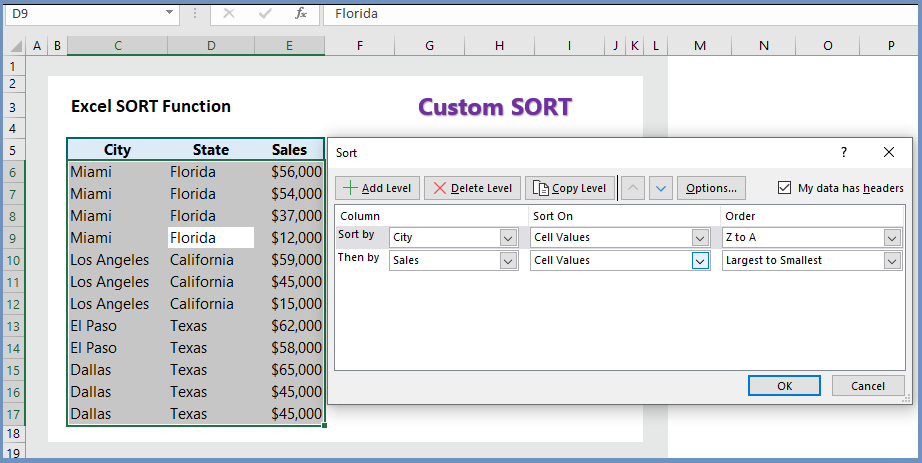 Excel Sort Function 5 Examples Wikitekkee 3317