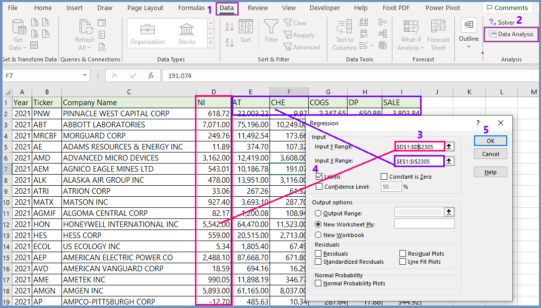 Multiple Regression in Excel ( 3 Examples) - wikitekkee