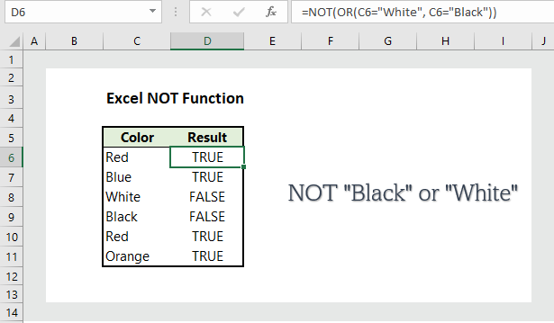 excel-not-function-5-examples-wikitekkee