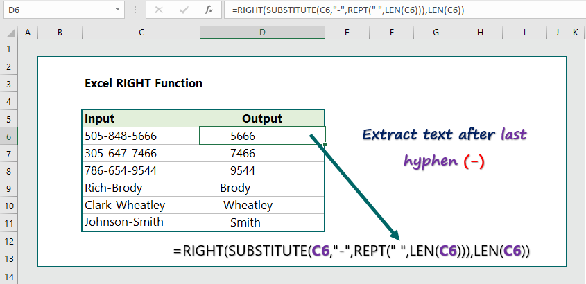 Excel RIGHT Function ( 4 Practical Examples) - wikitekkee