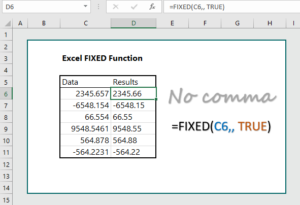 Excel FIXED Function ( 5 Practical Examples) - wikitekkee