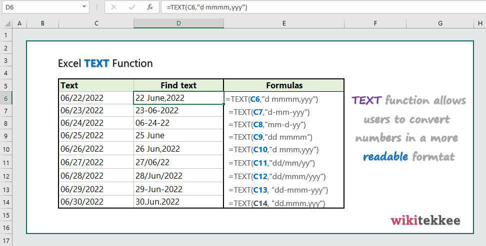 excel-text-function-9-practical-examples-wikitekkee