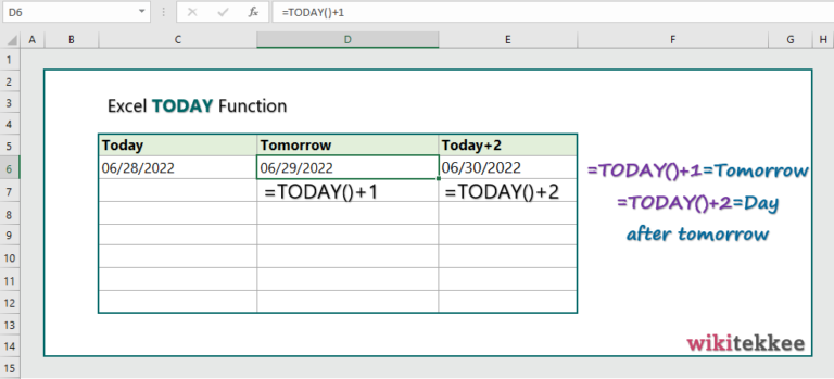 how-to-insert-tomorrow-s-date-in-excel-2-examples-wikitekkee