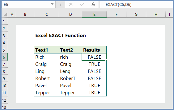 Excel Exact Function 5 Practical Examples Wikitekkee 2222