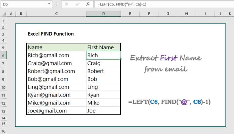 How To Extract A List Of Names In Excel