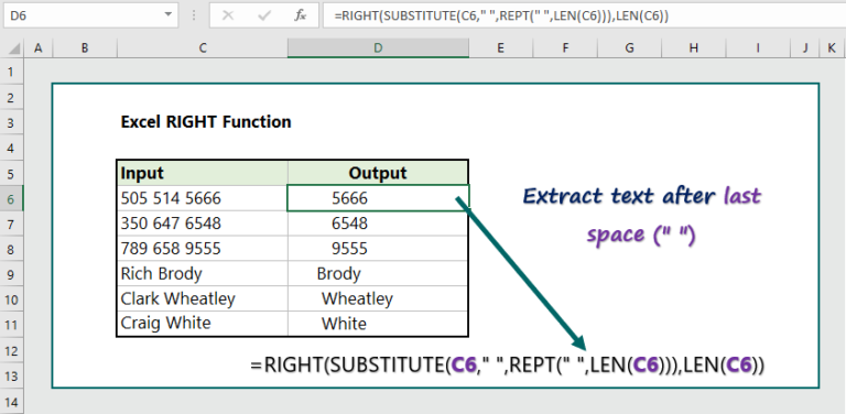 Excel Extract Text After Second Last Space