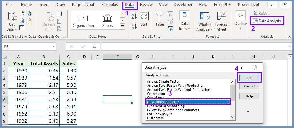 How to Calculate Descriptive Statistics in Excel (#1 Practical Examples ...