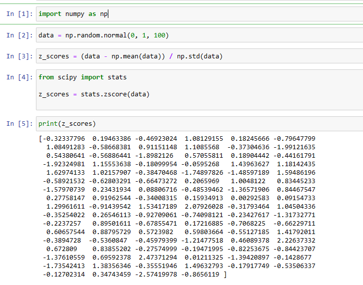 How to Calculate ZScore in Python (2 Examples) wikitekkee